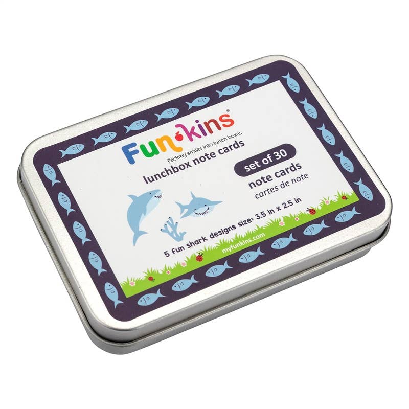 Lunchbox Note Cards for Kids - Sharks