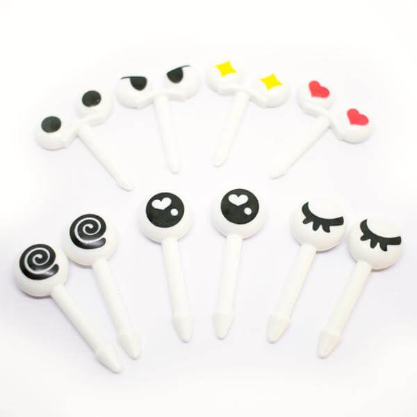 Set of Decorative Eye Picks for Kids Lunch Box from Kiddy Planet Bento Lunch Box