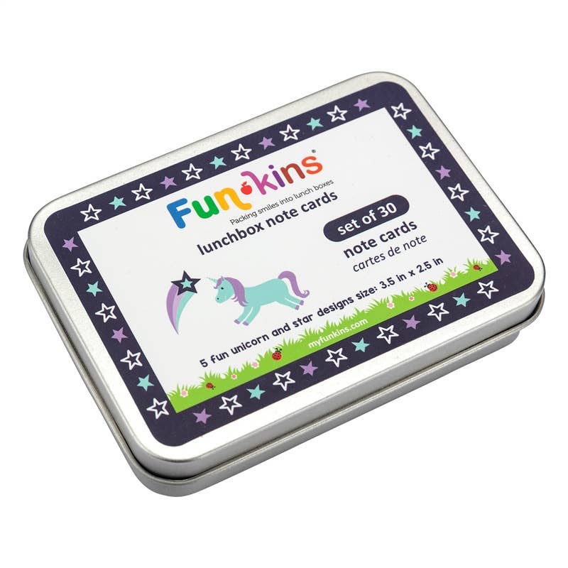 Lunchbox Note Cards for Kids - Unicorns