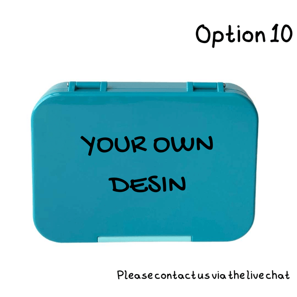 Personalize your Blue Bento Boxes from Kiddy Planet Bento Lunch Box