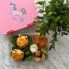 Meal organized inside the Unicorn Pink Bento Boxes from Kiddy Planet Bento Lunch Box
