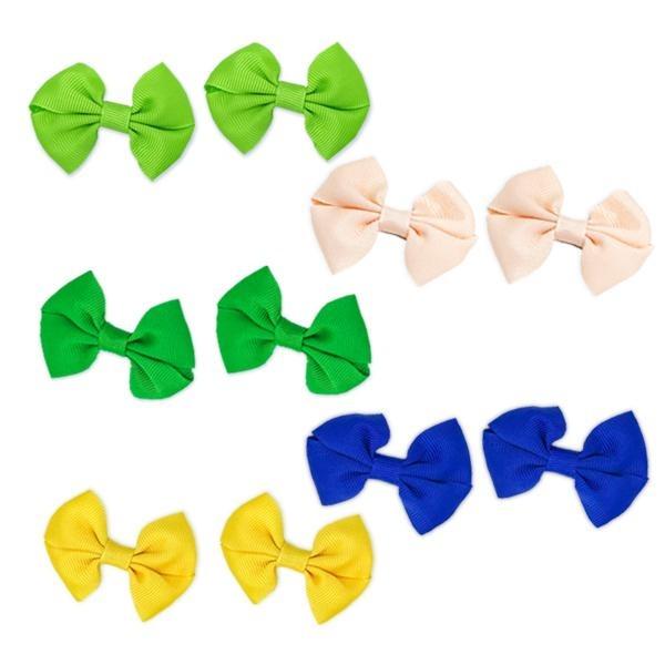Set of 10 colorful hair clips - KiddyPlanet