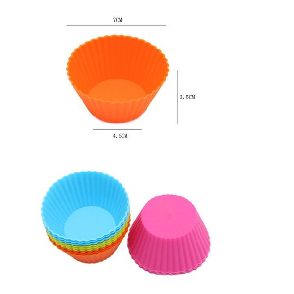 Dimensions of the Reusable Silicone Baking Cups,Mini Muffin Pan and Cupcake Molds, Perfect for Bento Lunch Boxes