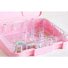 5 compartments of Unicorn Pink Bento Boxes from Kiddy Planet Bento Lunch Box