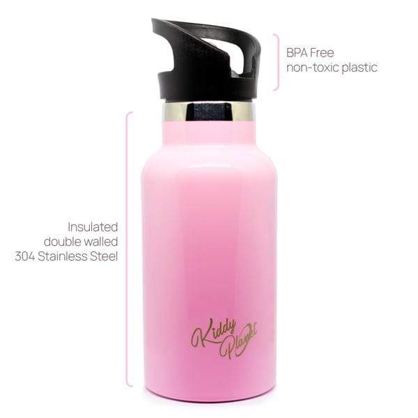Pink Stainless Steel Water Bottle - Kiddy Planet - Bento Box