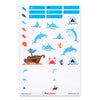 Waterproof Vinyl Peel & Stick Labels for Kids - Sharks