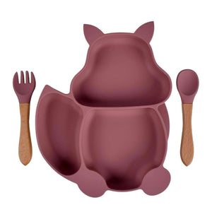 Baby Fox Suction Plate Set - Kiddy Planet Bento Lunch Box