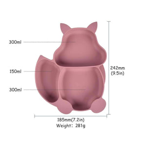 Baby Fox Suction Plate Set Dimensions 2