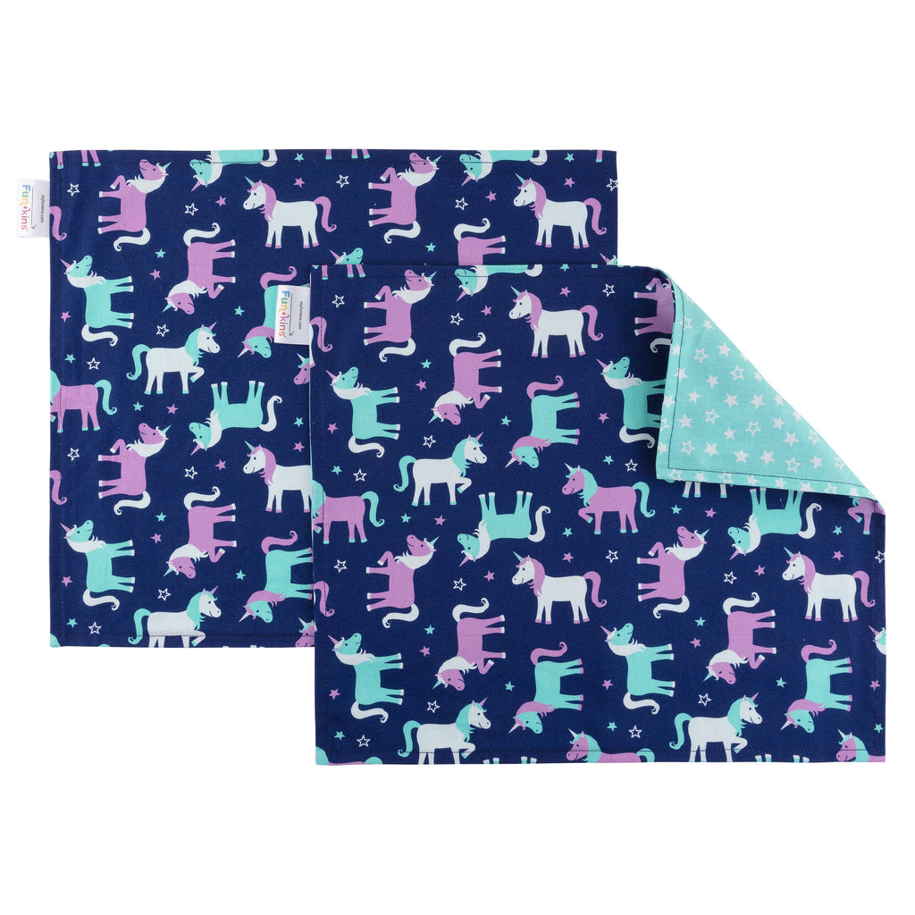 Set of Two Placemats for Kids - Unicorns