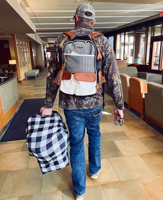 Coffee & Cream Boss Backpack™ Diaper Bag