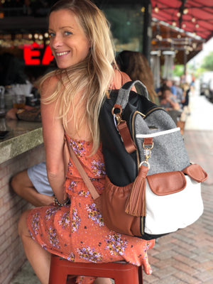 Coffee & Cream Boss Backpack™ Diaper Bag