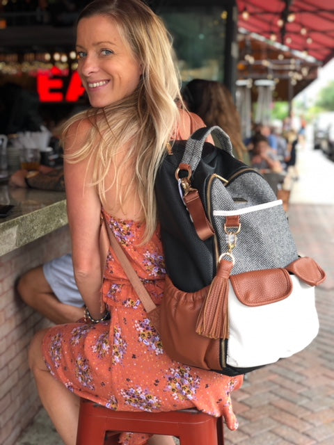 Coffee & Cream Boss Backpack™ Diaper Bag