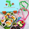 Sushi meal in the Dinosaur Blue Leakproof Bento Boxes from Kiddy Planet Bento Lunch Box