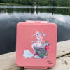 Pink Mermaid Bento Lunch Box 2in1 with food jar from Kiddy Planet Bento Boxes 2