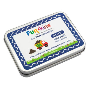 Lunchbox Note Cards for Kids - Construction