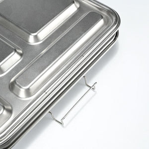 Detailed Stainless Steel Bento Box Canada are The Best Leakproof 5 Compartments Stainless Stell Bento Lunch Box from Kiddy Planet