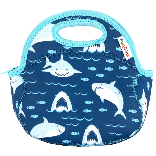 Small Machine Washable Lunch Bag - Sharks Small Machine Washable Lunch Bag - Sharks
