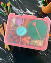 Pink Bento Boxes 4 compartments/ Platter for Adults from Kiddy Planet Bento Lunch Box