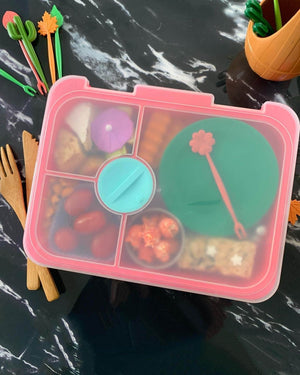 Pink Bento Boxes 4 compartments/ Platter for Adults from Kiddy Planet Bento Lunch Box
