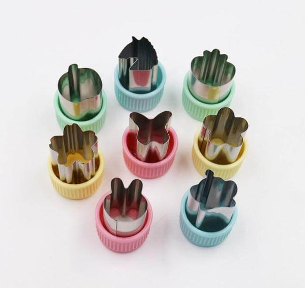 22 pcs Sandwich, Veggies, Fruits & Cheese Cutters Princess Mermaid Flamingo Unicorn Butterfly