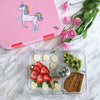Food inside the Unicorn Pink Bento Boxes from Kiddy Planet Bento Lunch Box